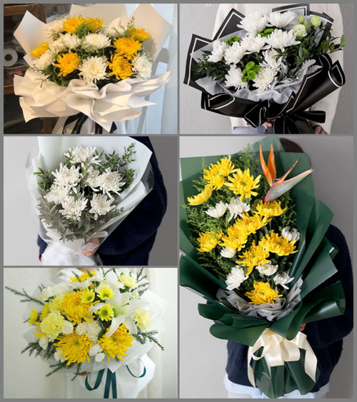 贵州毕节市威宁县龙场镇平街村白事花束代送